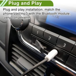 Arnés de radio estéreo para Mazda 3 2006 conveniente negro frontal Bluetooth AUX adaptador de música cable de plástico, metal 1 unids