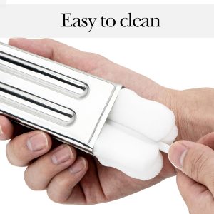 Paquete de 12 moldes de paletas de acero inoxidable, moldes caseros para paletas de hielo con soporte, máquina reutilizable de cabeza plana de congelación rápida con palos de madera y bolsas