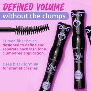 essence - Máscara de pestañas con efecto de volumen esculpido Lash Princess | Definición y volumen | Vegana y libre de crueldad | Sin parabenos