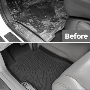 CreekT® All Weather Floor Mats for Honda Civic 2006-2011 (Not Fit Coupe) | for 4 Door 8th Gen, Custom Fit 5-Seat for Civic Sedan LX EX SI, Heavy Duty Rubber Accessories 2006 2007 2008 2009 2010 2011