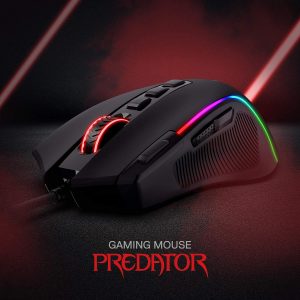 Redragon M612 Wired RGB Optical Gaming Mouse 8000 DPI Remapping Keys | Stable Lag-Free Connection, Redefine Keybinding Macro, Vibing Backlight, Ergonomic Grip Body Comfort
