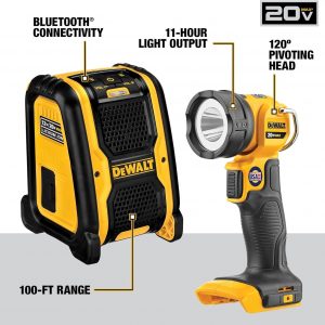 DEWALT - Kit combinado de herramientas eléctricas de 20 V MAX, 10 herramientas inalámbricas, juego de herramientas eléctricas, 2 baterías, cargador y 2 bolsas incluidas, kit combinado sin escobillas