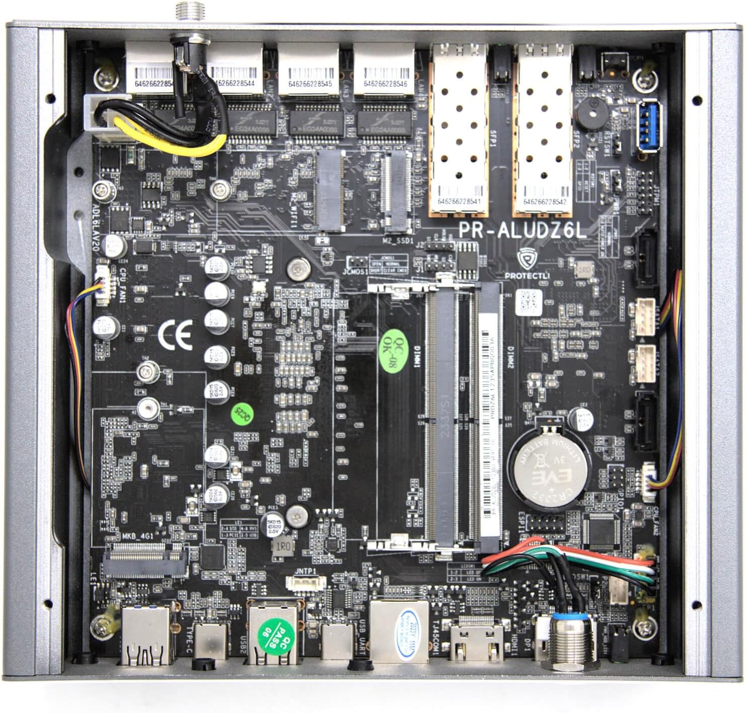 Protectli Vault Pro VP6650-6 Port, Micro Appliance/Mini PC - Intel i5, 2X 10G SFP+ & 4X 2.5G Ports, DDR5 RAM, M.2 NVMe or SATA SSD Storage, AES-NI, Barebones