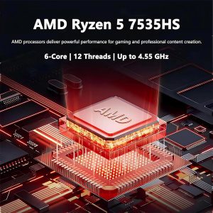 MSI Thin 15 15.6”144Hz portátil para juegos, AMD R5-7535HS, RTX 4050, Windows 11, con HDMI (32GB RAM | SSD PCIe de 1TB)