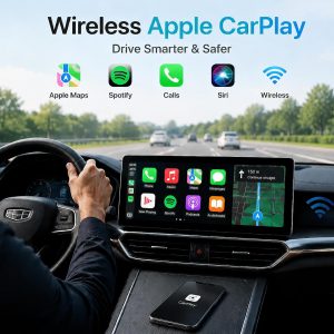 NCP0039 HansPilot CarKit CarBitLink x Baic Jetour Geely Chery Jac Gac Dongfeng Forthing Aeolus Kaiyi Hongqi Changan, Wired Carbitlink Phonelink Easy Connect to Wireless CarPlay Android Auto Adapter