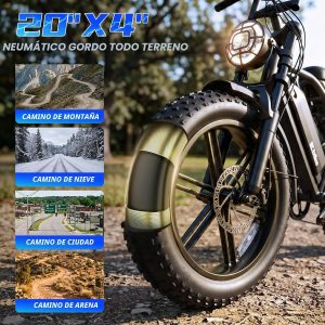 TST Electric Bike for Adults, 1500W Peak Motor 60 Miles Fat Tire Ebike with 48V 15Ah Removable Battery 20" Fat Tire Electric Bike, Dual Suspension，7 Speeds