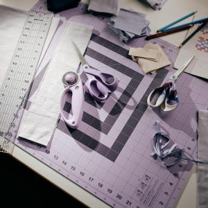 Fiskars Self Healing Cutting Mat with Grid for Sewing, Quilting, and Crafts - 18" x 24 Grid Lilac/Mountain Haze