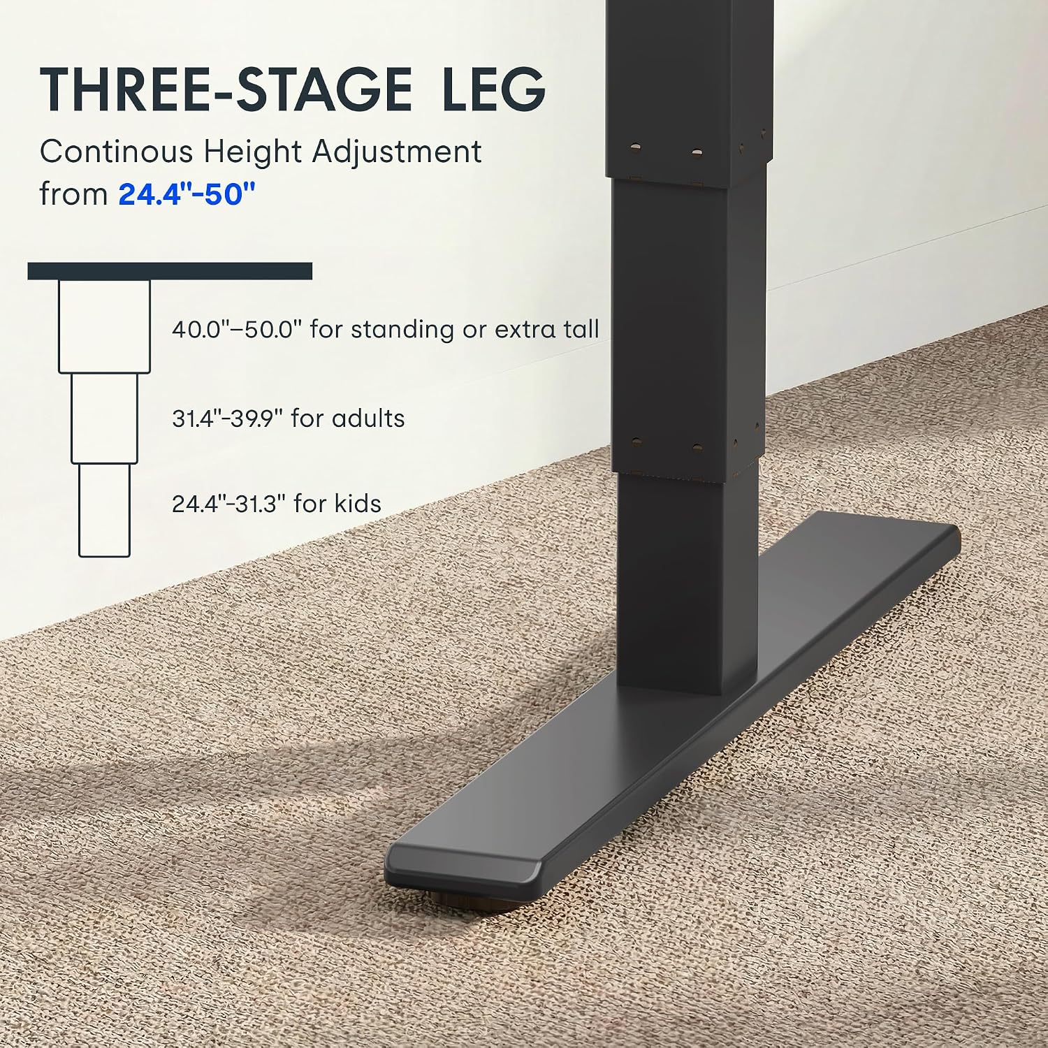 FLEXISPOT E6 MAX - Escritorio de pie de bambú de 55 x 28 pulgadas, con motor dual de 3 etapas, capacidad de peso de 330 libras, escritorio de altura ajustable con gestión de cables y ruedas