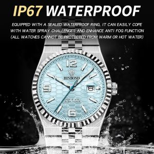 Mens Watches Stainless Steel Classic Business Waterproof Easy to Read Watch for Men with Date Chronograph Luminous Luxury Wrist Watches for Men
