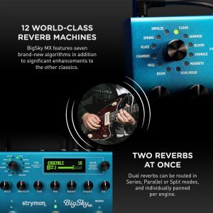 Pedal de efectos para guitarra Strymon BigSky MX Reverb Workstation para guitarra eléctrica y acústica, sintetizadores, voces y teclados