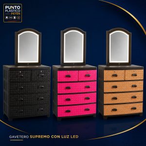 GAVETERO SUPREMO CON LUZ LED