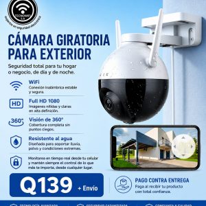 CAMARA GIRATORIA WI-FI 360° CON AUDIO