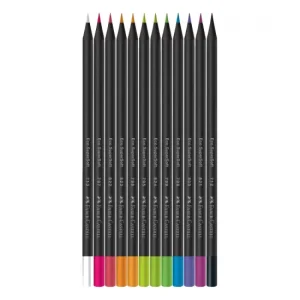 CRAYON DE MADERA FABER CASTELL SUPERSOFT 12 COL NEON