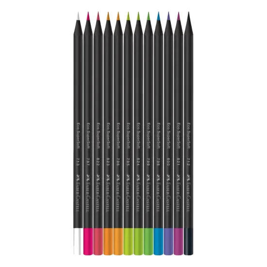 CRAYON DE MADERA FABER CASTELL SUPERSOFT 12 COL NEON