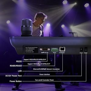 Tenveo Paquete de cámara y controlador PTZ - Cámara PTZ 4K NDI (2 piezas) 20X Zoom AI Tracking HDMI/USB3.0/LAN (PoE) y kit de controlador de joystick NDI de pantalla cuádruple de 7 pulgadas para