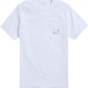 Vineyard Vines Camiseta de manga corta con bolsillo vintage de ballena para hombre