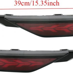 Riloer Luz LED para parachoques trasero, compatible con Honda Fit/Jazz 2017-2019 (versión norteamericana), luz roja, 12 V, 2 unidades