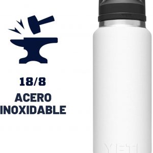 YETI Rambler - Botella de 36 onzas, aislada al vacío, a prueba de fugas, de acero inoxidable con tapón para sorbos | Aislamiento al vacío