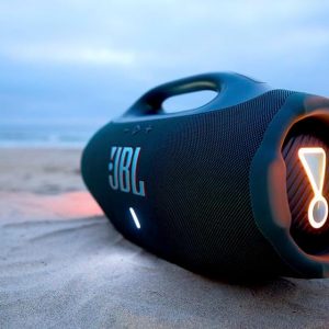 JBL Boombox 4 Portable Bluetooth Speaker, Waterproof, Deep Bass - Black | Up To 34 Hours Playtime, IP68 Dustproof, AI Sound Boost For Louder Clearer Audio, Ideal For Beach, Pool, Boat And Outdoor Par