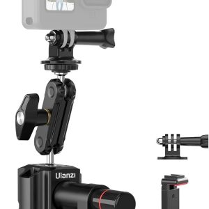 Ulanzi SC-01 Heavy-Duty Suction Cup Mount for Camera/Phone/Accessory (3"), Pump-actived Vacuum Suction Cup Mount, Magic Arm Phone Holder Action Cam Adapter Car Boats Windshield Window Mount