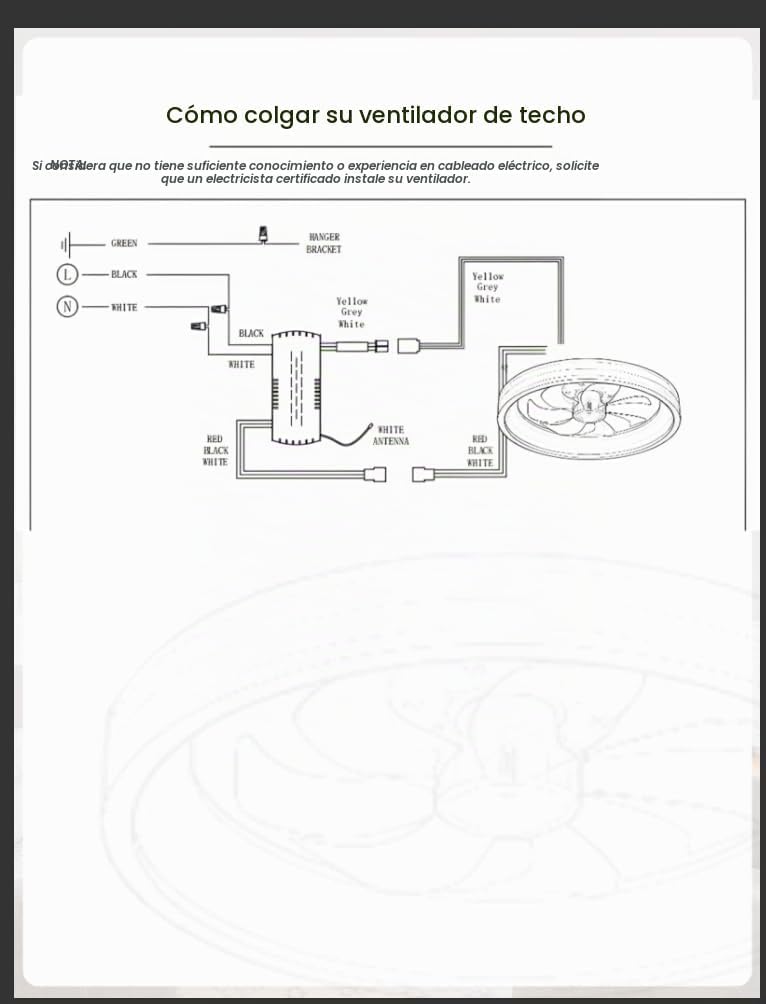 Ventilador de techo de madera de perfil bajo moderno de 20