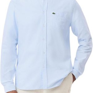 Lacoste Camisa Oxford de ajuste regular para hombre