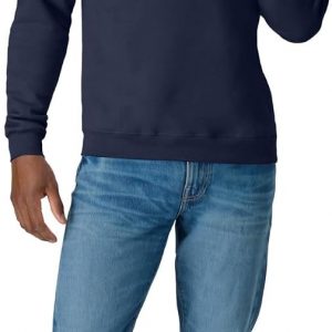 Hanes Men's Sweatshirt, EcoSmart Fleece Crewneck Sweatshirt, Big & Tall Available, 1 or 2-Pack