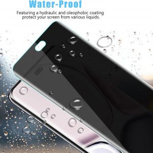 (2+2 Pack for Honor Magic 7 Lite / X9c 5G Privacy Screen Protector and Camera Lens Protector, Flexible Film Anti-Spy Case Friendly.
