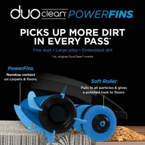 Shark AZ2002 Vertex Powered Lift-Away Upright Vacuum with DuoClean PowerFins, Self-Cleaning Brushroll, Large Dust Cup, Pet Crevice Tool, Dusting Brush & Power Brush, Silver/Rose Gold | DuoClean PowerFins, self-cleaning brushroll, large dust cup, crevice tool, dusting brush, power brush