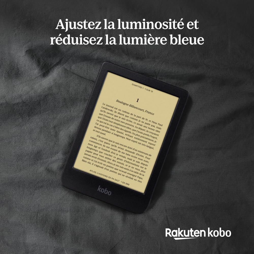 Kobo Clara BW eReader, 6” Touchscreen, Waterproof, 16GB, Black | 6” Glare-Free Touchscreen, ComfortLight PRO, Dark Mode, eBooks, Audiobooks, 16GB
