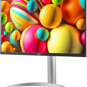 LG 27 inch Ultrafine 4K UHD (3840 x 2160) IPS Computer Monitor, VESA DisplayHDR™ 400, 5ms, Dynamic Action Sync, Reader Mode, Flicker Safe, HDMI, DisplayPort, Tilt/Height/Pivot Adjustable, White