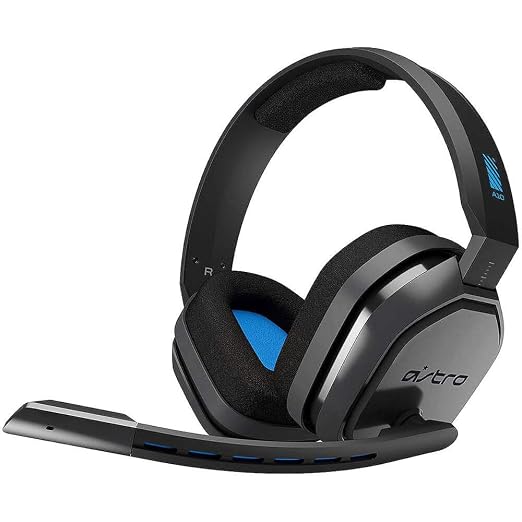 ASTRO Gaming A10 Wired Gaming Headset, Lightweight and Damage Resistant, ASTRO, 3.5 mm Audio Jack, for Xbox Series X|S, Xbox One, PS5, PS4, Nintendo Switch, PC, Mac- Black/Blue | Lightweight, Damage Resistant, ASTRO Audio, Dolby ATMOS, 3.5mm Jack, for Xbox, PS5, PS4, Switch, PC, Mobile - Black/Blue