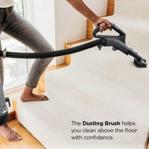 Shark AZ2002 Vertex Powered Lift-Away Upright Vacuum with DuoClean PowerFins, Self-Cleaning Brushroll, Large Dust Cup, Pet Crevice Tool, Dusting Brush & Power Brush, Silver/Rose Gold | DuoClean PowerFins, self-cleaning brushroll, large dust cup, crevice tool, dusting brush, power brush