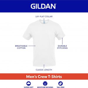 Gildan Men's Crew T-Shirts, Multipack, Style G1100