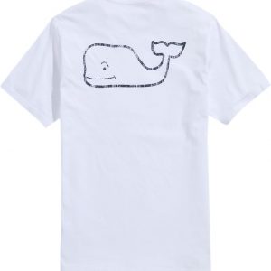 Vineyard Vines Camiseta de manga corta con bolsillo vintage de ballena para hombre