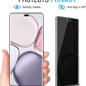 (2+2 Pack for Honor Magic 7 Lite / X9c 5G Privacy Screen Protector and Camera Lens Protector, Flexible Film Anti-Spy Case Friendly.