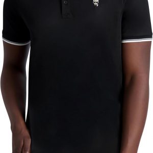 Karl Lagerfeld Men's Collared Short Sleeve Karl Graphic Polo