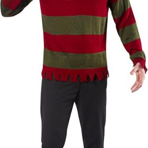 Rubies at Party City A Nightmare On Elm Street: Freddy Krueger Costume Sweater for Adults, Men's Costume