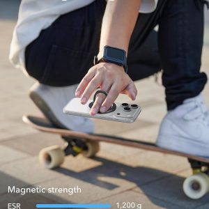 ESR for MagSafe Phone Grip for iPhone 17-12, 2-Way Magsafe Ring Holder | Magnetic Phone Grip, Magnetic Phone Grip for Samsung S26/Google Pixel 10, All Smartphones(2 Metal Rings Included)