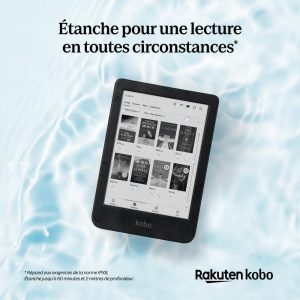 Kobo Clara BW eReader, 6” Touchscreen, Waterproof, 16GB, Black | 6” Glare-Free Touchscreen, ComfortLight PRO, Dark Mode, eBooks, Audiobooks, 16GB