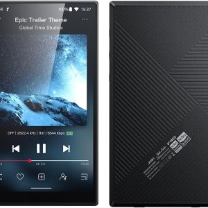 JadeAudio/FiiO JM21 Reproductor de música Hi-Res Android 13 MP3 con Snapdragon 680, Bluetooth WiFi USB DAC tiempo de reproducción de 12.5H (Negro)