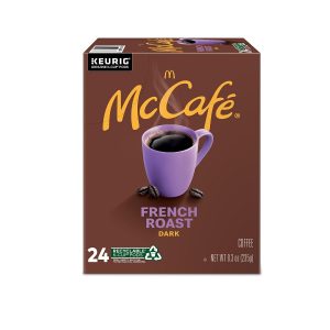 McCafe French Roast, Single Serve Coffee Keurig K-Cup Pods, Dark Roast, 96 Count (4 Packs of 24)