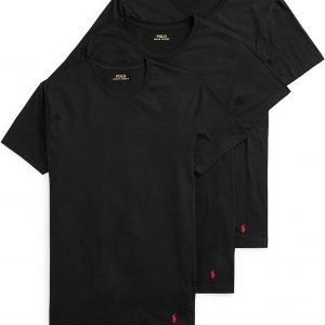 POLO RALPH LAUREN Men's T-Shirt, 3-Pack, Classic Men's Cotton Crewneck Shirts, Moisture-Wicking, (Long, Big & Tall)