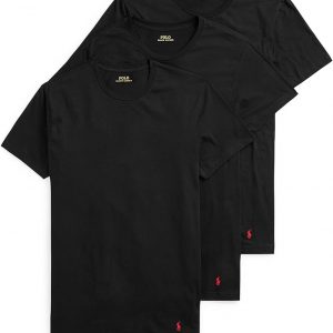 POLO RALPH LAUREN Men's T-Shirt, 3-Pack, Classic Men's Cotton Crewneck Shirts, Moisture-Wicking, (Long, Big & Tall)