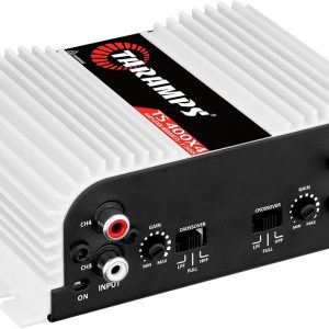 Taramps TS 400x4 400 watts RMS 4 Channels Full Range Car Audio Amplifier, 2 Bridged Channels, RCA Input Class D, Output Power, Multichannel Amplifier System, Small - TS400X4 | Bridgeable outputs, built-in HPF/LPF crossovers and RCA inputs provide flexible system design and precise sound tuning.