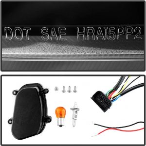 ACANII - For [Halogen Model] 2006-2008 BMW E90 3-Series Sedan LED Halo Black Projector Headlights Headlamps Assembly