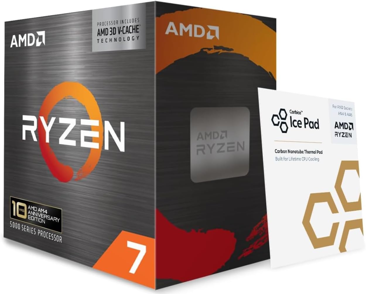 AMD Procesador de escritorio Ryzen 7 5800X3D de 8 núcleos y 16 hilos con tecnología AMD 3D V-Cache