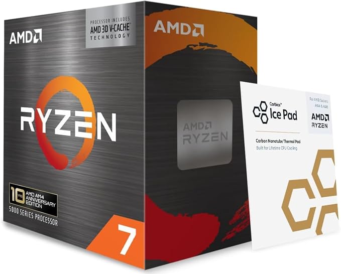 AMD Procesador de escritorio Ryzen 7 5800X3D de 8 núcleos y 16 hilos con tecnología AMD 3D V-Cache