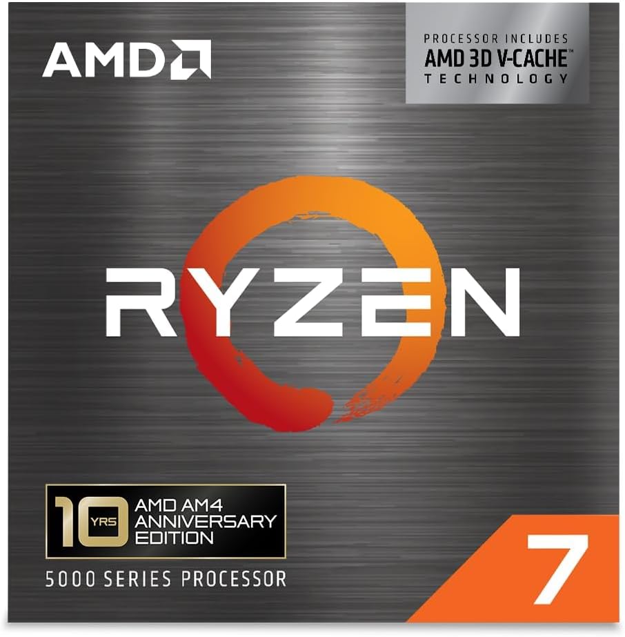 AMD Procesador de escritorio Ryzen 7 5800X3D de 8 núcleos y 16 hilos con tecnología AMD 3D V-Cache