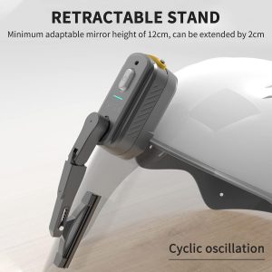 Rechargeable Motorcycle Helmet Wiper Universal Waterproof Helmet Windshield Wiper Compatible with Most Visor 1200 mAh, Black | Universal Waterproof, Compatible with Most Visor, 1200 mAh, Windshield Wiper